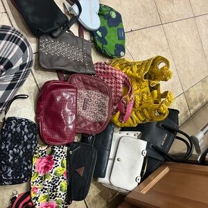 Designer & Trendy Purse Lot - Michael Kors, Guess, Kate Spade & More (10+)